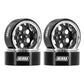Injora Moduwheel 1.3 Beadlock Negative Offset Wheels With 6-Hole, Replaceable Carbon Fiber Modular, For 1/18 1/24 Rc Crawler (Si