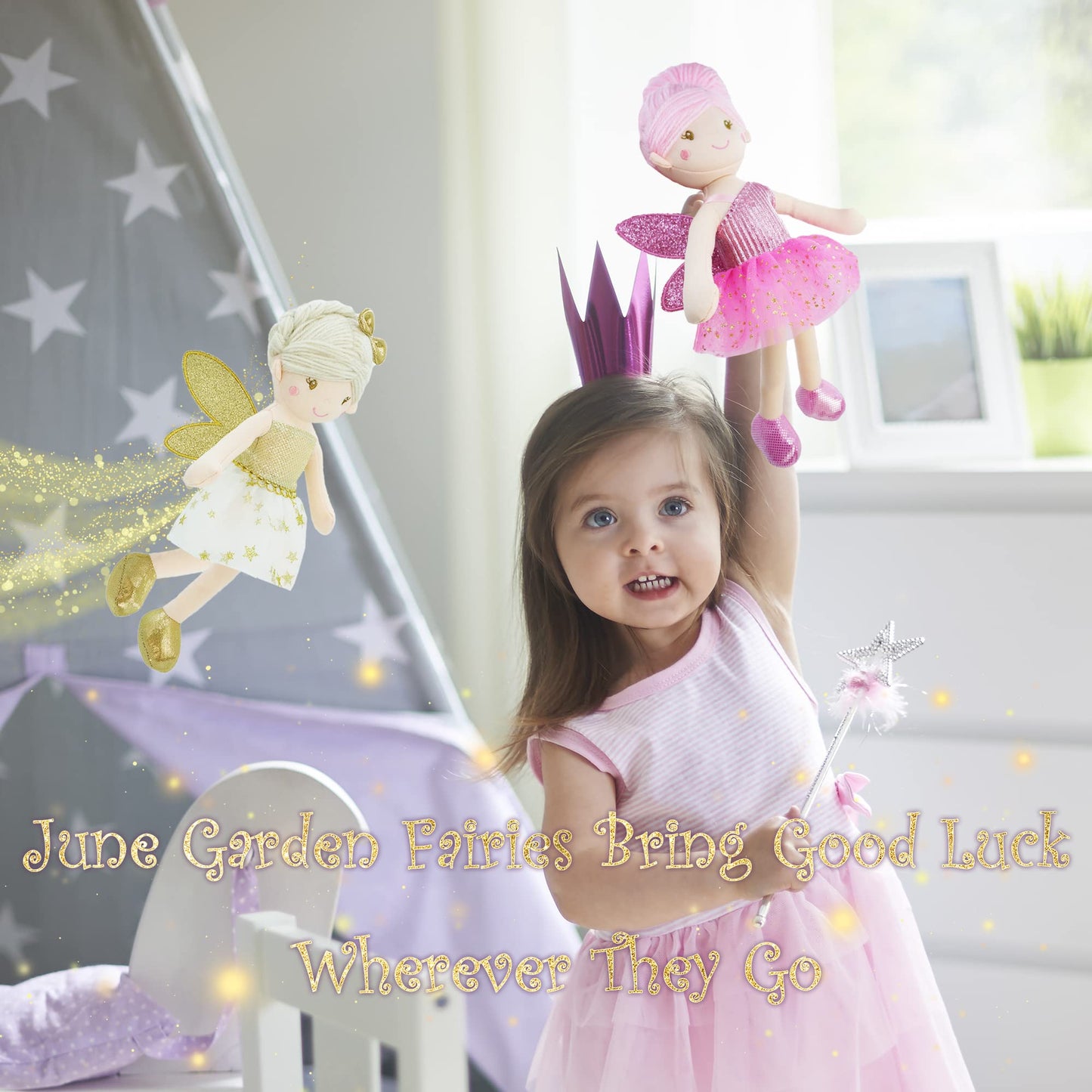 June Garden 12'' Enchanted Garden 3 Fairy Dolls Package - Best Value