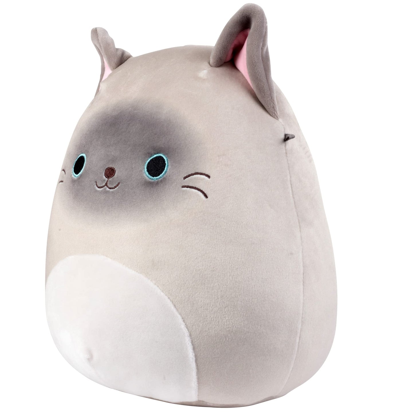 Squishmallows Original 10-Inch Felton The Siamese Cat Plush Toy - Soft Polyester Stuffed Animal - Multi-color - Collectible Gift for Kids