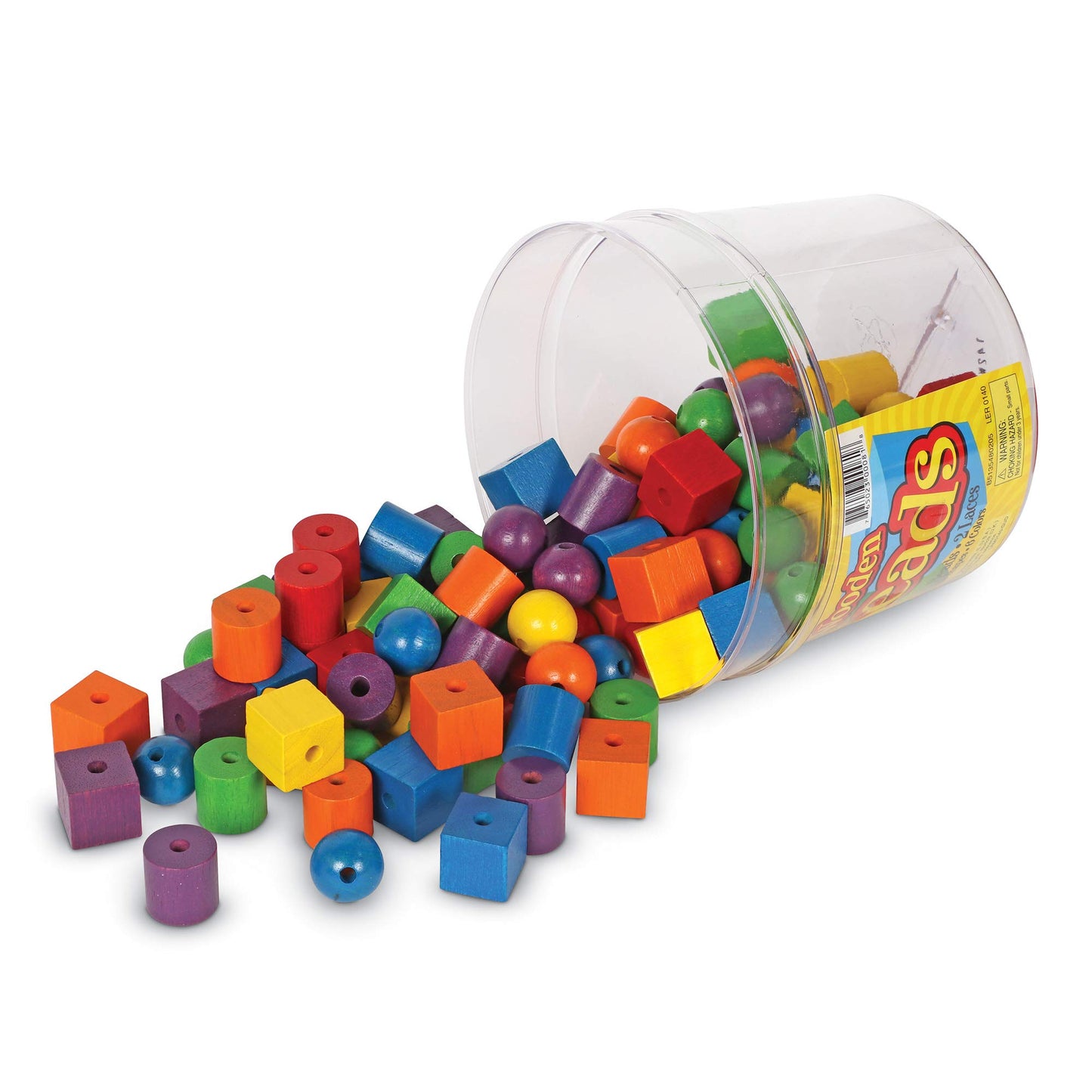 Learning Resources Beads In A Bucket, Set Of 110, Ages 3+, Lacing Beads, Fine Motor Skills,Back To School Supplies,Teacher Supplies For Classroom