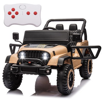 Postack 24 Volt Ride On Car With Parental Remote Control, 4X4 Battery Powered Electric Vehicle, 4Wd Ride On Utv Toy For Kids To