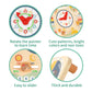 Tookyland Kids Daily Calendar Montessori Educational Wooden Learning Toys My Calendar Clock Wooden Toys For Toddler Kids