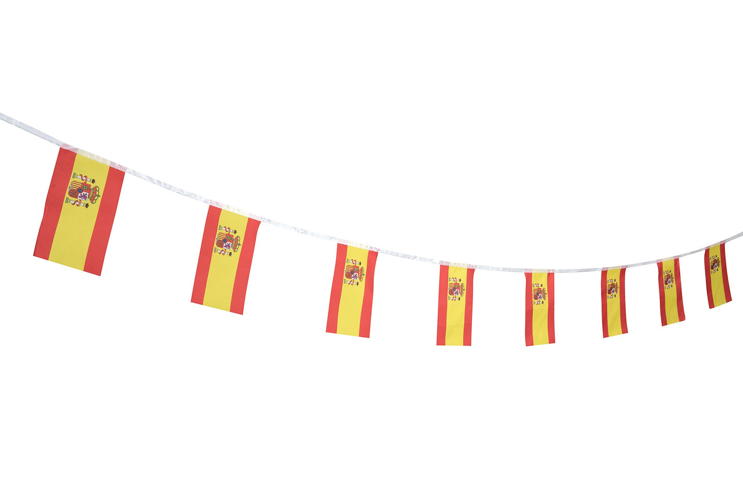 Spain Flag Spanish Flag,100Feet/76Pcs National Country World Pennant Flags Banner,Party Decorations Supplies For,Bar,Indoor And