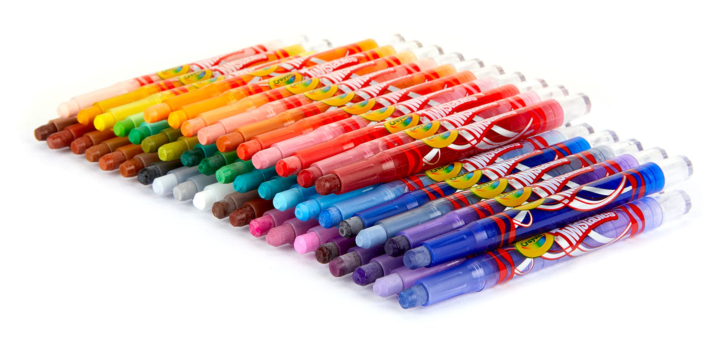Crayola Mini Twistables Crayons For Kids (50Ct), Arts & Crafts Supplies, Toddler Crayons For Coloring Books, Easter Basket Stuffer For Kids, Gifts