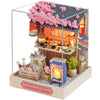 Lannso DIY Dollhouse Miniature Kit  Doll House Kit with Dust Proof Cover  Mini Handmade Wooden Dollhouse Toys for mature-themed Gift(QT41)