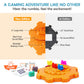 Yinlo Mexican Train Dominoes Set - Double 12 Colorful Dot Pips, Real Train Sound, Medium Size, Orange, 91 Tiles, Includes Score Pad & Trains