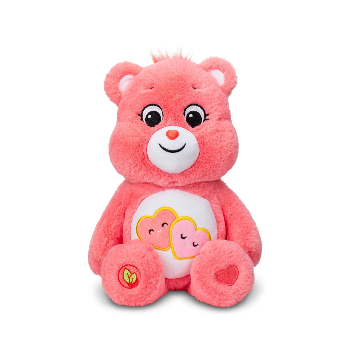 Care Bears 14'' Love-A-Lot Bear Plushie - Medium Size - Pink Plush For Ages 4+ - Perfect Stuffed Animal Holiday, Birthday Gift,