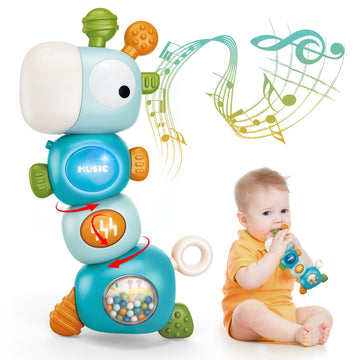 Tendccy Baby Montessori Sensory Teething Toys For 3-6 6-12 Months, Food Grade Baby Teether, Newborn Infant Rattle Toys, Learning