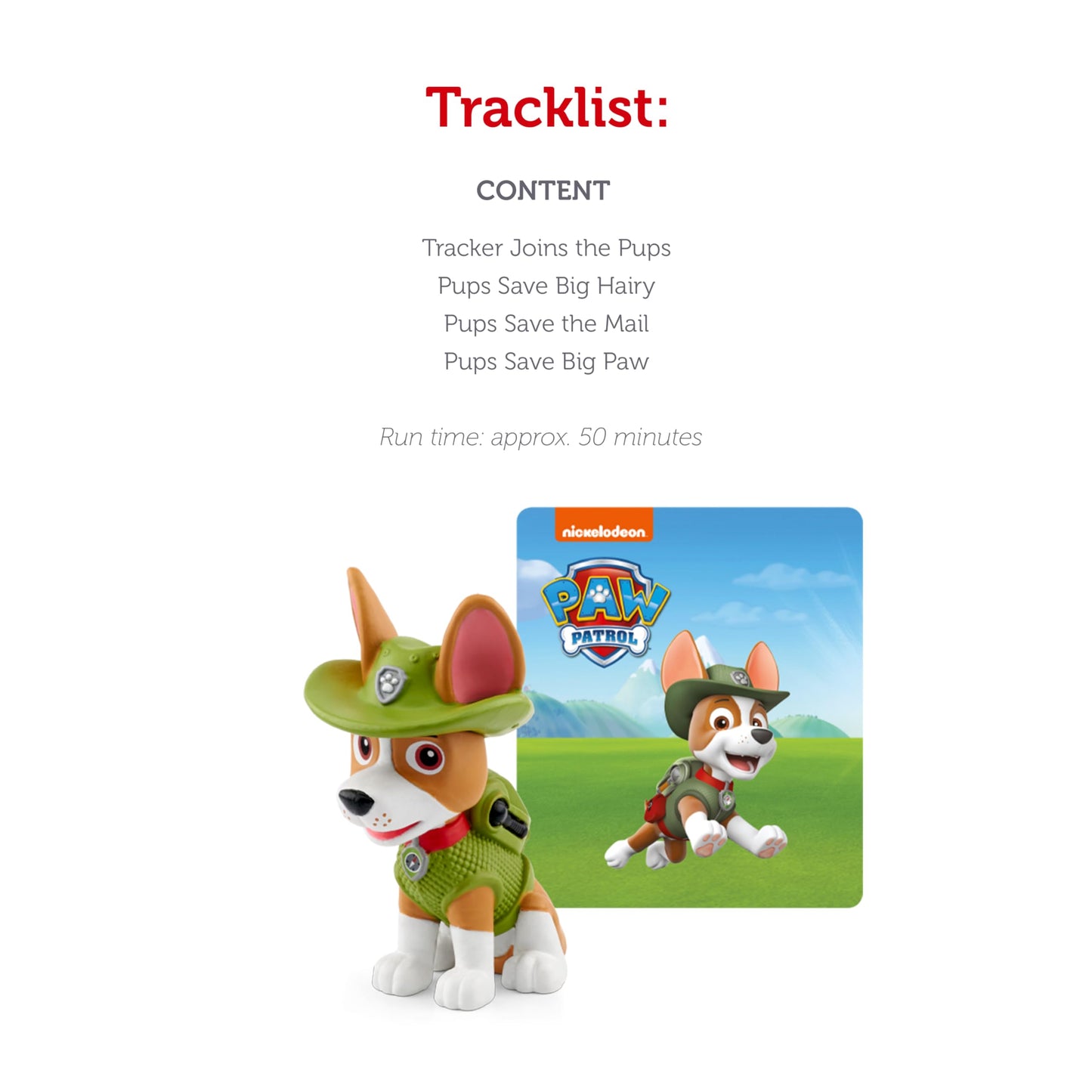 Tonies Tracker Audio Toy Figurine From Paw Patrol
