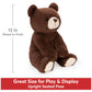 GUND Finley Teddy Bear, Premium Stuffed Animal, 13" Chocolate Brown, Polyester, Model 6055962