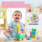 1.34 Inch Magnetic Blocks For Toddlers 1-3,4-8 Large Macaron Magnet Building Cubes For Kids Ages 3-5 Stem Preschool Stack Construction Educational Toys For 3+ Years Old Boys Girls