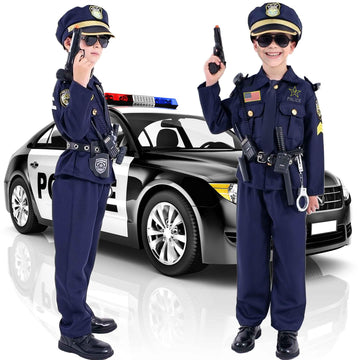 Police Officer Costume For Kids - Police Uniform With Accessories, Police Costume For Boys Girls, Cop Outfit Police Costume Dres