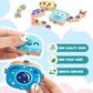 HAPGFS Wooden Robot Building Blocks Set - STEM Toys for Toddlers, 28 Pcs Montessori Fine Motor Skills Playset, Medium Size