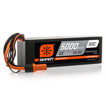 Spektrum Accessories Smart Powerstage Surface Bundle: 5000mAh 4S 50C LiPo Battery (IC5) / 100W S100 Charger, SPMX-1035