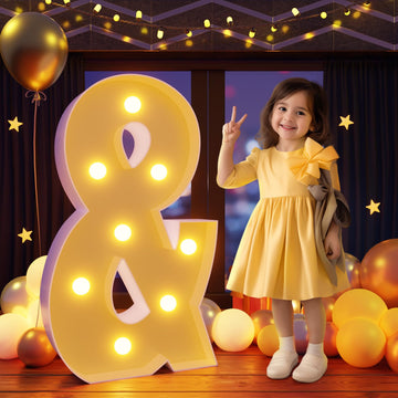 Imprsv 3Ft Marquee Light Up Letters K, Large Light Up Letters, Big Marquee Letters For Party Decorations Baby Shower Anniversary