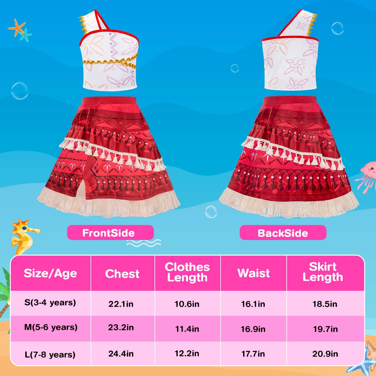 Meland Princess Dress Up For Girls - Princess Costume For Girl Dress Up & Pretend Play, Kids Princess Dress For Toddler 3-8(7-8