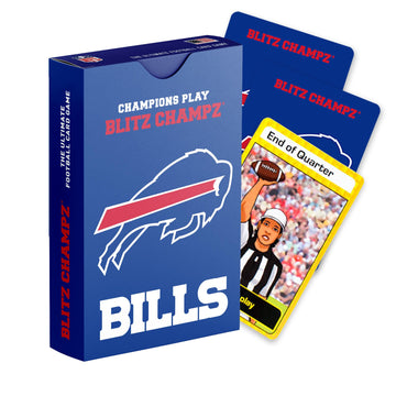 Blitz Champz Buffalo Bills - Officially Licensed NFL Playing Cards & Bills Gifts for Men & Women, Fun Travel Card Games for Adul