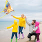 Mint'S Colorful Life Golden Mechanical Butterfly Kite For Kids & Adults Easy To Fly, Large Single Line Kites For The Beach With 300 Ft String Kite Handle