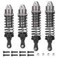 CrazyHobby RC Shocks for 1/10 4WD Traxxas Slash 4x4, Rustler 4X4 VXL, Stampede 4X4, Hoss 4X4, Replace 5862 Big Bore Shock Set, w