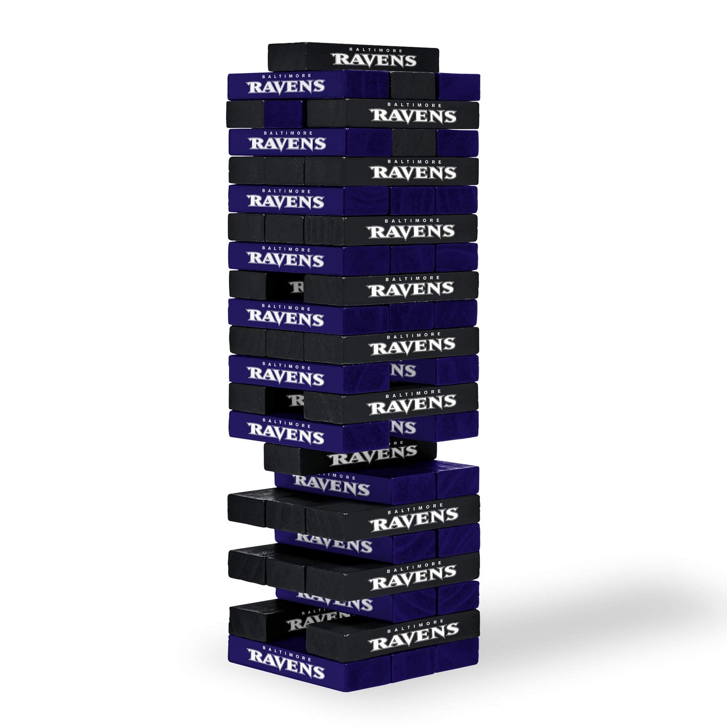 Wild Sports Nfl Baltimore Ravens Table Top Stackers 3'' X 1'' X .5'', Team Color