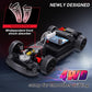 ACAMMZAR RC Drift Car, 1:24 Remote Control Car for Kids, 20KM/H 4WD High Speed RC Cars with LED Lights, Two Batteries, Extra Dri