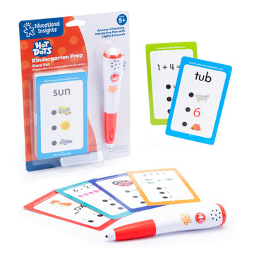 Educational Insights Hot Dots? Kindergarten Prep Set - Toddler Learning Workbooks, Reading And Math Games, Abc Flash Cards, Home