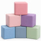 Natonhi Foam Blocks for Toddlers 13, 6Piece PU Leather Soft Building Blocks, Large Foam Blocks and Foam Cubes, Stacking Blocks