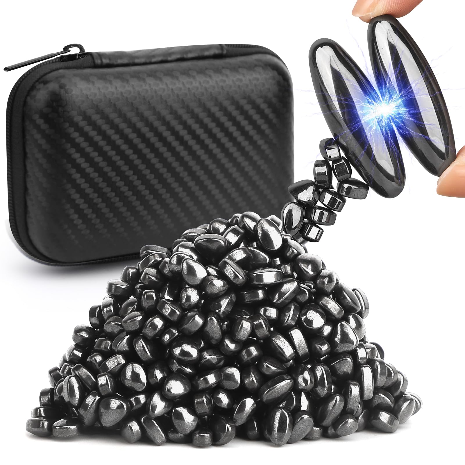 Cool Fidget Magnet Ferrite Putty, Slime Putty Party Favors, Magnetic Stones Eggs With Rattle Fidget Magnets Snake Eggs, Edc Desk Toy, Slime Putty & Science Kit Gift