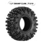 INJORA 1.3'' Wheel Tires - S5 Swamp Claw Mud Terrain Tires for TRX4M SCX24 1/18 1/24 RC Crawler Car (70 * 27mm)