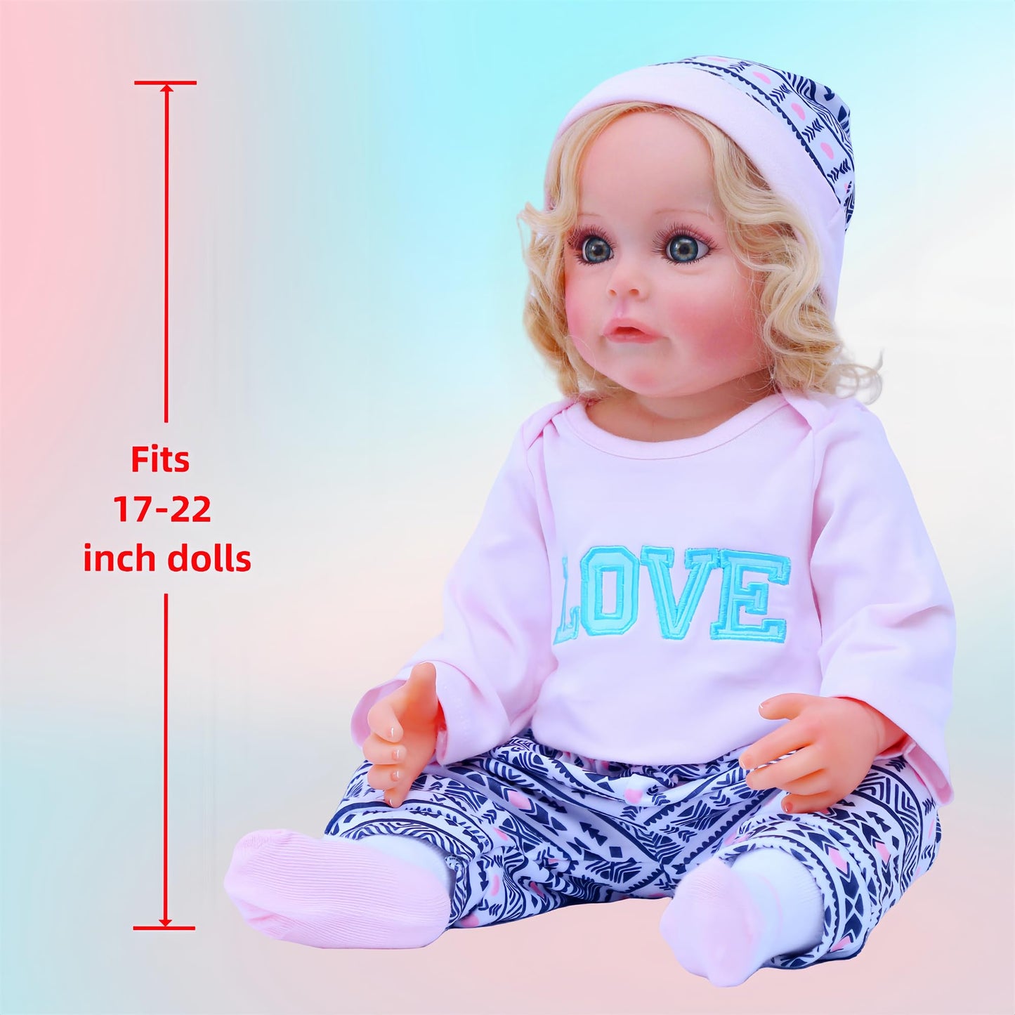 Reborn Baby Dolls Clothes - Outfit Clothing Accessories for 17-22 inch Lifelike Newborn Toy Dolls
