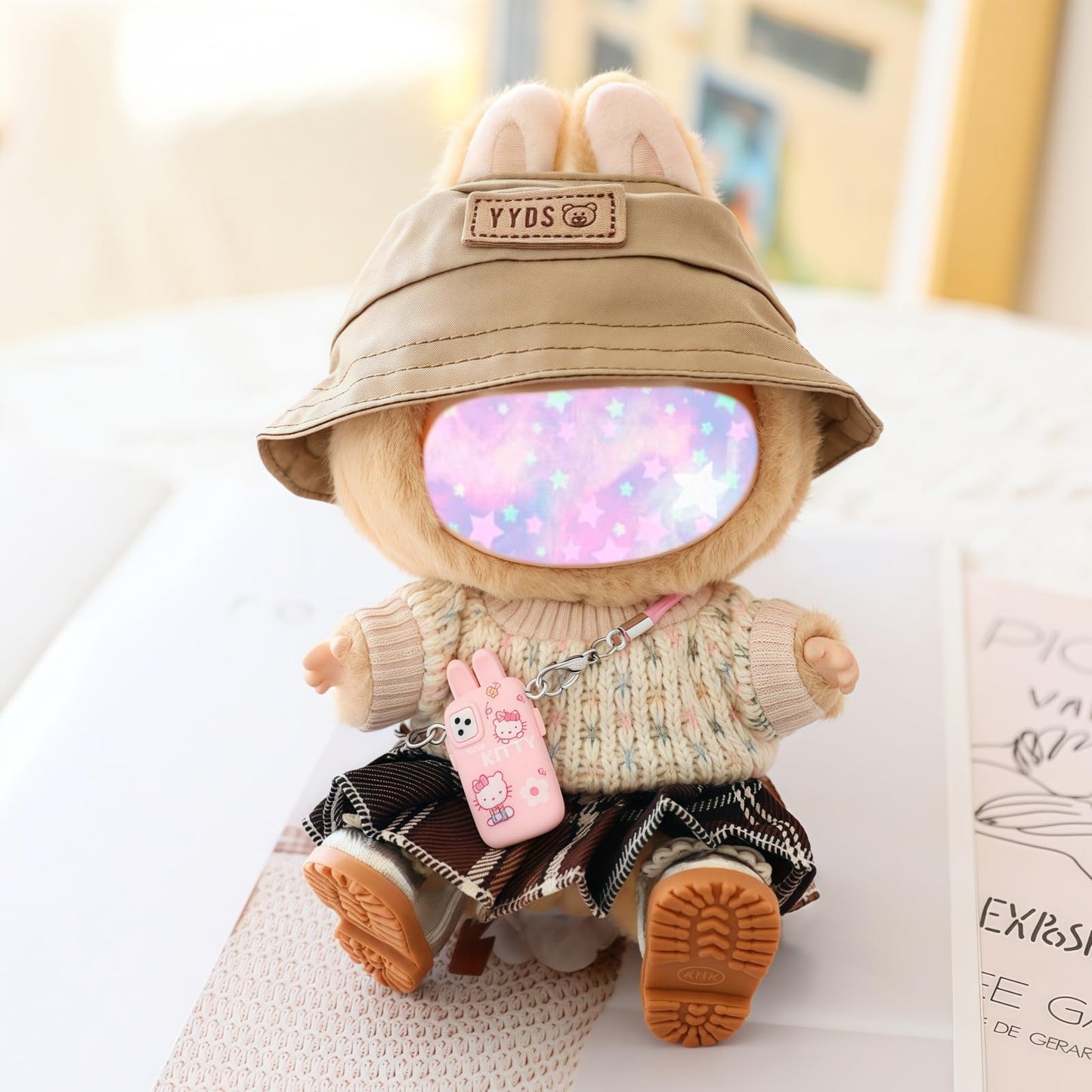 17Cm Doll Clothes Outfit Set (No Doll), 3 Pieces Dress Sweater Set For 6.7Inch Doll Suit, Fashion Kawaii Hat & Clothes Accessori