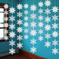 Jollylife 12Pcs Snowflake Garland Winter Party Wonderland Birthday Decorations - Christmas Snow Flake Streamers Strings Hanging Decor