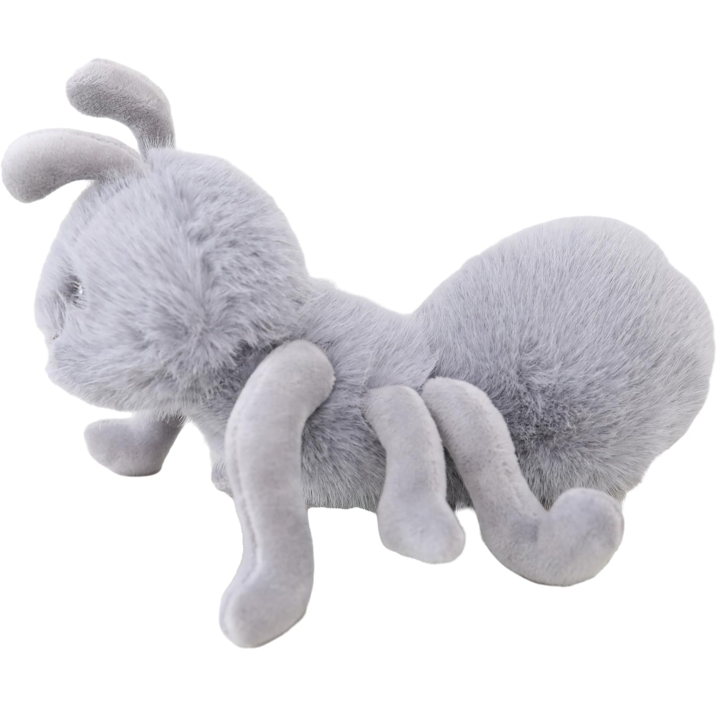 COSGOO Cute 9 Inch Stuffed Fuzzy Ant Animal Plush Toys Fluffy Ant Plushie Doll Gift for Kids and Lovers in Birthday  Thanksgiving Day  Christmas  Valentine's Day...- Grey