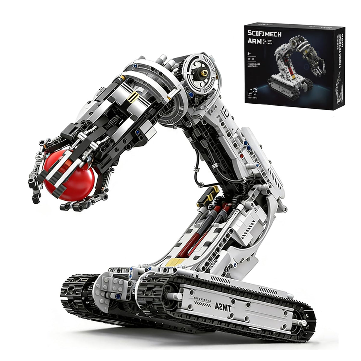 MOQIDI Remote Control Technic Robotic Arm Building Set,Coding for Boys 812
