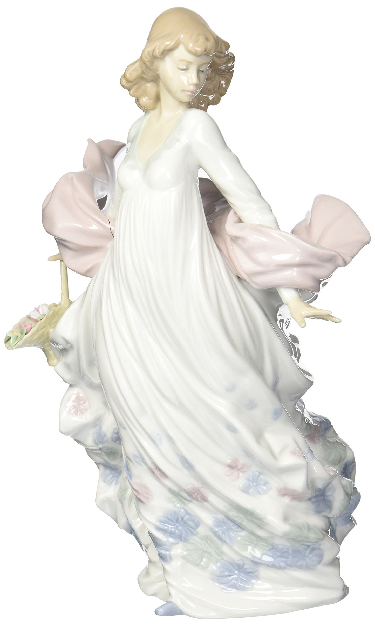 LLADR   Spring Splendor Woman Figurine. Porcelain Woman Figure.