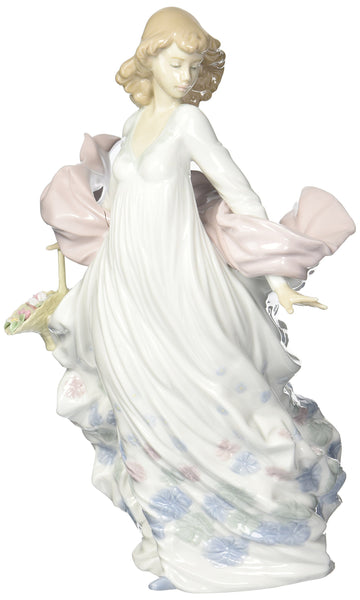 LLADR   Spring Splendor Woman Figurine. Porcelain Woman Figure.