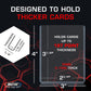 Bcw (10 Brand Extra Super Thick Card Top Load For Baseball Cards (3 X 4 X 5 Mm - Thick Card Topload Holder 197 Pt)
