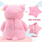 Tezituor Giant Teddy Bear, 4 Feet Soft Big Stuffed Animal Life Size 47 Inch Plush Bear Toy Valentine'S Christmas Birthday Gift For Girlfriend Kids,Pink
