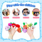 Kaemi 10 Pcs Finger Puppets for Toddlers, Soft Plush Fruit Finger Puppet Toys for Story Time Playtime Shows Party Favors, Educat
