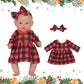 Sweet Dolly Doll Clothes New Born Baby Doll Clothes, Plaid, Jumpsuit, Tutu Skirt Doll Accessories For 15 Inch 16 Inch 18 Inch Ba