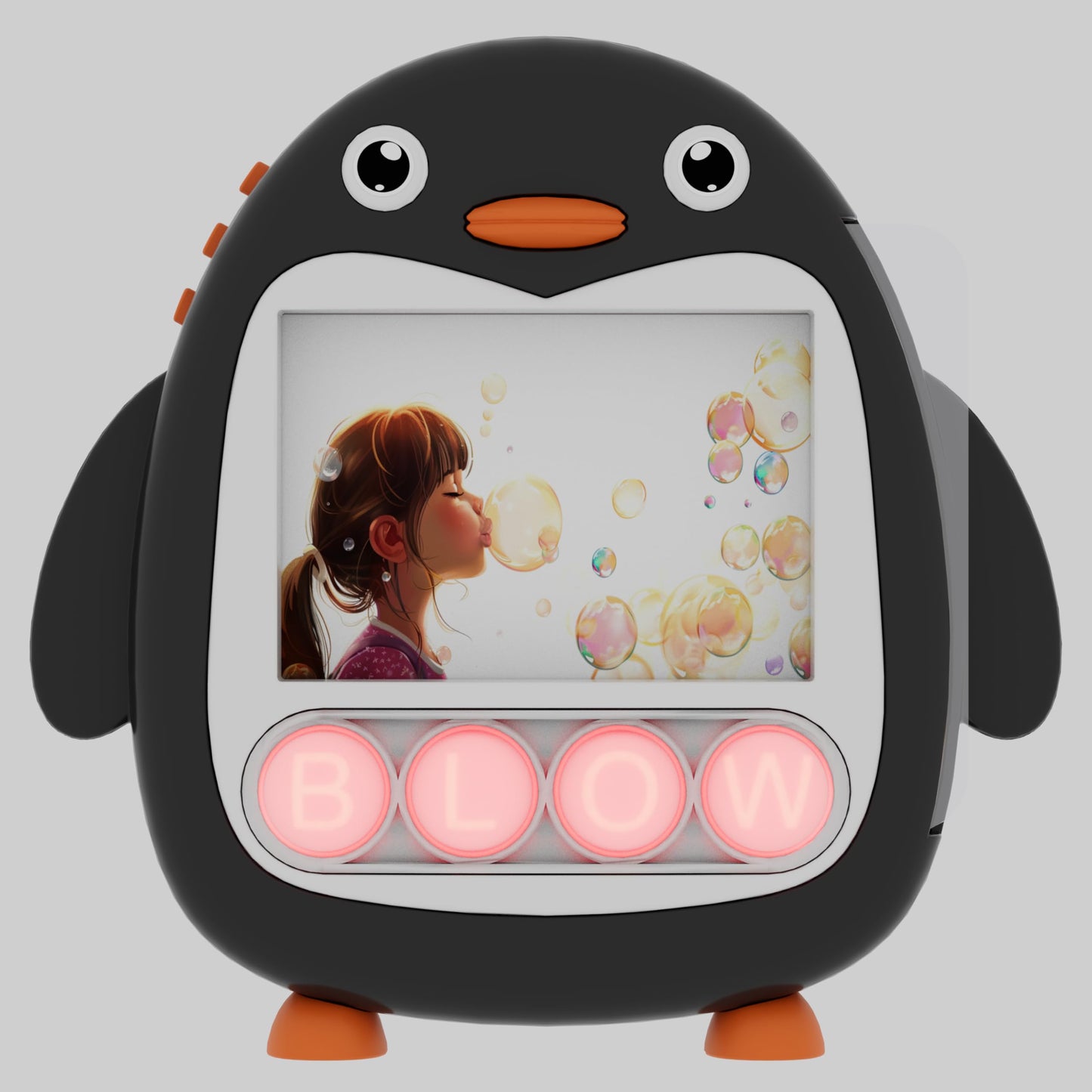 COOVA Talking Flash Card Reader for Kids Ages 3-6 - Interactive Learning Toy with Sound, Lights, and Silicone Bubble Buttons - E