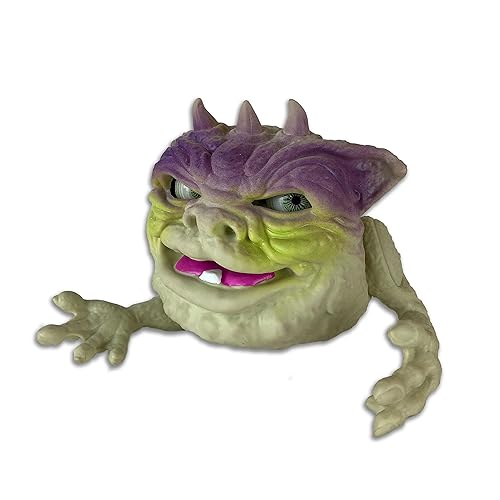 BOGLINS King Drool 8" Collectible Figure - Yellow Rubber Toy with Movable Eyes & Mouth, Retro 80's Design