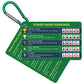 Epkoxlx 1-Pack (2 Cards) Poker Hand Rankings Cards Set with Magnifier & Clip, Texas Hold'em Cheat Sheet & Rules Guide, Sturdy Po