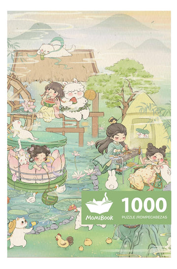 Momibook Puzzles For Adults 1000 Piece Jigsaw Puzzles Of Summer Leisure, Painting Image Difficult Challenging Hard Impossible Pu
