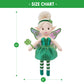 June Garden 12'' Enchanted Garden Fairy Doll Clover - Plush Stuffed Soft Doll Girl Gift - Green Outfit And Wings