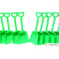 Small Toy Plastic Shovels Lime, 24 Pack, 7 Inches Tall, 24 I Dig You Stickers