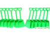 Small Toy Plastic Shovels Lime, 24 Pack, 7 Inches Tall, 24 I Dig You Stickers