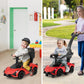 INFANS 3 in 1 Ride on Push Car, Licensed Lamborghini Baby Stroller Sliding Walking Car with Parent Control Handle, Music, USB, H