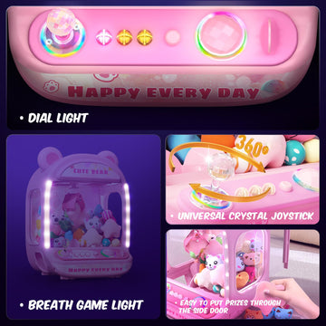 Skirfy Claw Machines For Kids,Unicorns Toys For Girls Age 6+,Kids Arcade Games Mini Vending Machine With Squishy Toy Candy Dispe