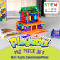 POPULAR PLAYTHINGS Playstix Construction Toy Set, 150 Piece STEM Kit, Original Version, Model 90000, Durable Building Blocks